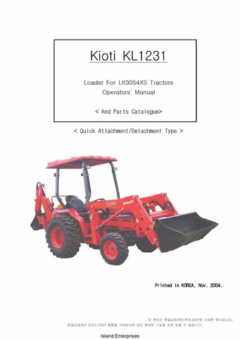 lk3054 parts manual