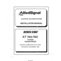 Bendix King KT 76A 78A ATCRBS Transponder Installation Manual 006-00143-0006