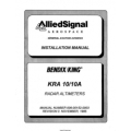 Bendix King KRA 10/10A Radar Altimeters Installation Manual 006-00152-0003