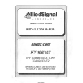 Bendix King KY 196 197 VHF Communications Transceiver Installation Manual 006-00169-0003