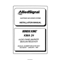 Bendix King KMA 24 Audio Panel/Marker Beacon Receiver Installation Manual 006-00180-0001