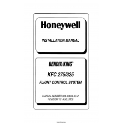 Bendix King KFC-275-325 KFC 275 325 Flight Control System Installation Manual 006-00659-0012