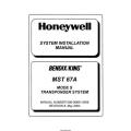 Bendix King MST 67A Mode S Transponder Sysytem Installation Manual 006-00681-0006