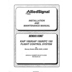 KAP 100/KAP 150/KFC 150 Mooney M20M, M20R & M20S Flight Control Sysytem I and MM 006-00719-0000