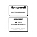 Bendix King KX 165A Nav/Comm Transceiver Maintenance Manual 006-15610-0000