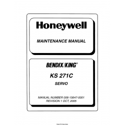 Bendix King KS 271C Servo Maintenance Manual 006-15647-0001