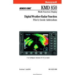 Bendix King KMD 550/850 Digital Weather Radar Pilot’s Guide Addendum 006-18235-0000