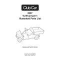 Club Car 2007 Turf Carryall-1 Gasoline and Electric Vehicles Illustrated Parts List 103209003