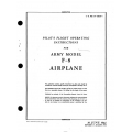De Havilland F-8 Mosquito Pilot's Flight Operating Instructions 01-150JA-1 