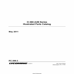 Lycoming O-360-A4N Series Illutrated Parts Catalog PC-306-3 v2011