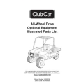 Club Car Carryall-294 XRT-1500 Bobcat-2200 All-Wheel Drive Optional Equipment Illustrated Parts List 103209030