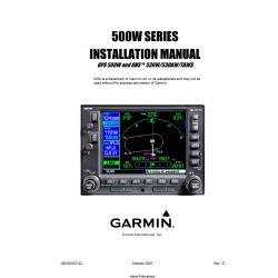 Garmin GPS500W and GNS 530W/530AW/TAWS Installation Manual 190-00357-02_v07