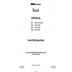 Beechcraft Super King B200, B200C, B200T, B200CT Avoinics Wiring Diagram Manual (101-590010-439) (101-590010-439A2)