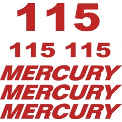 Mercury 115 HP Boat Motor Decal/Sticker!