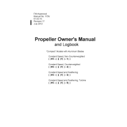 Hartzell 115N Propeller Owner's Manual and Logbook 61-00-15_v12