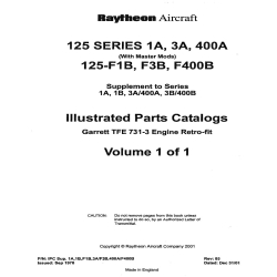 Hawker 125 Series 1A, 3A, 400A, F1B, F3B, F400B Parts Catalog 