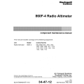 Collins 860F-4 Radio Altimeter Component Maintenance Manual 34-47-12