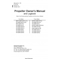 Hartzell Propeller 168 Owner's Manual and Logbook 61-00-68