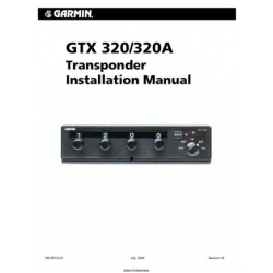 Garmin GTX 320/320A Transponder Installation Manual 190-00133-01 v06