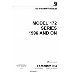 Cessna Model 172 Series 1996 and On Maintenance Manual 172RMM20