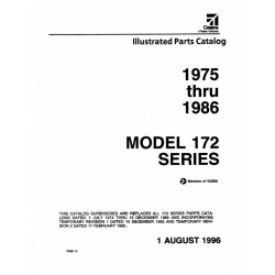 Cessna Model 172 Series Illustrated Parts Catalog (1975 Thru 1986) P696-12