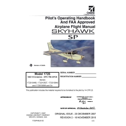 Cessna Skyhawk SP Model 172s NAV III GFC 700 AFCS Pilot's Operating Handbook and Airplane Flight Manual 172SPHBUS-02