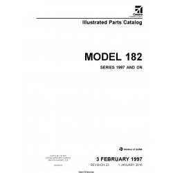 Cessna 182 & T182 Illustrated Parts Catalog (Series 1997 AND ON) 182SPC23 182SPC