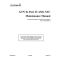 Garmin GTN Xi Part 23 AML STC Maintenance Manual 190-01007-C1