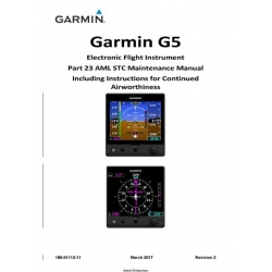 Garmin G5 Electronic Flight Instrument Part 23 AML STC Maintenance Manual 190-01112-11 2017
