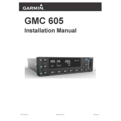 Garmin GMC 605 Installation Manual 190-01488-01