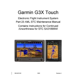 Garmin G3X Touch Electronic Flight Instrument System Part 23 AML STC Maintenance Manual 190-02472-02_v20