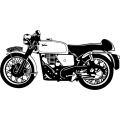 1966 Velocette Motorcycle Vinyl Sticker/Decal 12" wide by 6.1" high!
