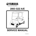 Yamaha Golf Car 2003 G22A, G22E Service Manual LIT-19616-22-03