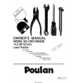 Poulan CHD145H42B 14.5 HP 42 Inch Lawn Tractor Owner's Manual 