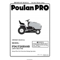 Poulan Pro Model PDGT26H48B Law Tractor Owner's Manual 