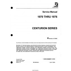 Cessna Centurion Series 1970 thru 1976 Service Manual D2004-5-13_v04 With Temporary Revision  D2004-5TR14