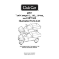 Club Car 2007 Turf Carryall-2-252-2Plus XRT-900 Gasoline and Electric Vehicles Illustrated Parts List 103209004