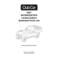 Club Car 2007 XRT800-XRT810 Limited Edition Illustrated Parts List 103209033