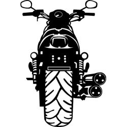 2007 Harley Davidson Motorcyle Vinyl Sticker/Decal 12" high