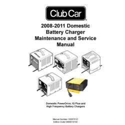 Club Car 2008-2011 Domestic Battery Charger Maintenance and Service Manual 103373121