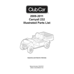 Club Car 2009-2011 Carryall 232 Illustrated Parts List 103472611