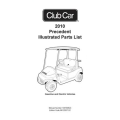 Club Car 2010 Precedent Illustrated Parts List 103700524