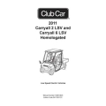 Club Car 2011 Carryall 2 LSV and Carryall 6 LSV Homologated Illustrated Parts List 103814623