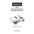 Club Car 2012 Turf 1 and Carryall 1 Illustrated Parts List 103897308