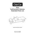 Club Car 2014 Turf-Carryall 6 Vehicles Illustrated Parts List 105062805