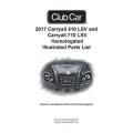 Club Car 2017 Carryall 510 LSV and Carryall 710 LSV Homologated Illustrated Parts List 105342111