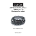Club Car 2017 Carryall 510 LSV and Carryall 710 LSV Illustrated Parts List 105342106