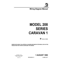 Cessna Model 208 Series Caravan 1 Wiring Diagram Manual D2079-13-13_v2017