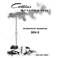 Collins 20V-2 AM Broadcast Transmitter 1961 Instruction Book 520-5030-00