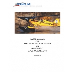 Wipline Floats Model 2100 on Aviat Husky A-1, A-1A, A-1B, A-1C Parts Manual